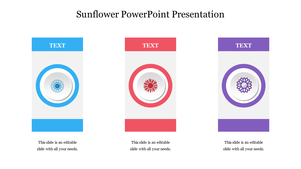 Free - Best Sunflower PowerPoint Presentation Slide Designs